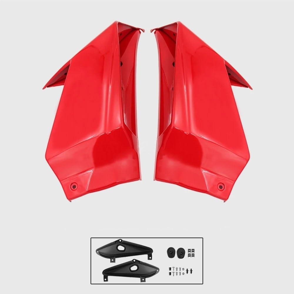 Motorrad Winglet Seitenabdeckung Winglets Rahmen Gugel Verkleidung Aerodynamischer Flügel Für H&ONDA CBR 650R 2019 2020 2021 2022 2023(Red) von TIMJAN