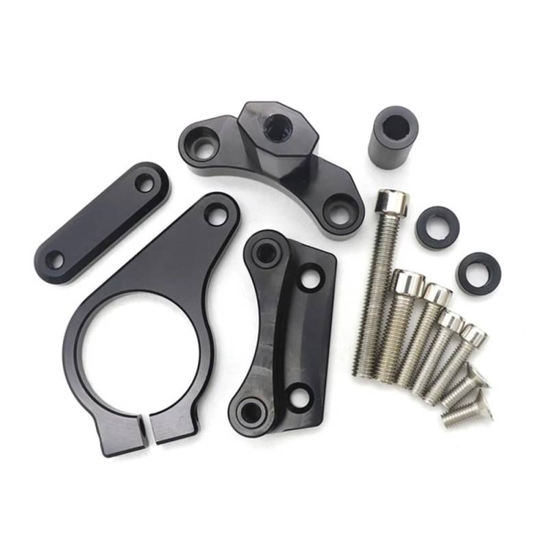 TIMJAN Motorrad Lenkungsdämpfer Für H&ONDA CBR650F CBR 650 F CBR650 F 2014-2019 2018 Motorrad Lenkung Dämpfer Halterung Stabilisator Montieren Unterstützung Kit(Black) von TIMJAN