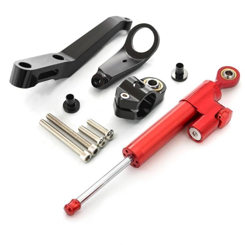 TIMJAN Motorrad Lenkungsdämpfer Für H&ONDA CBR954RR CBR954 RR CBR 954RR Motorrad Dämpfer Halterung Unterstützung Kit Lenkung Dämpfer Stabilisator(Damper n Bracket G) von TIMJAN