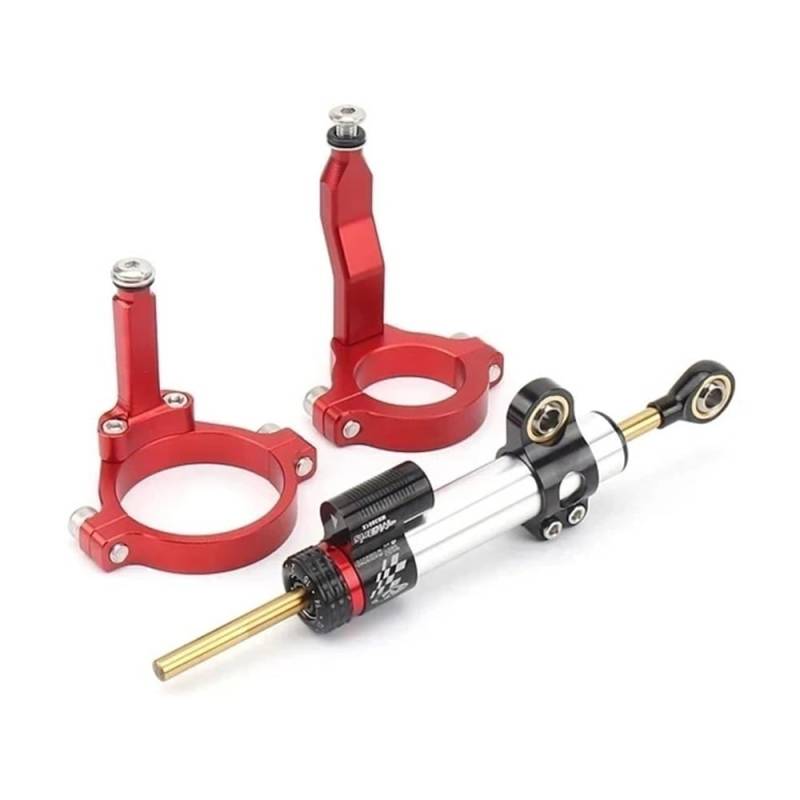 TIMJAN Motorrad Lenkungsdämpfer Für Ka&wa&saki ZX-4RR ZX4RR ZX 4RR 4R ZX-4R ZX4R 2023- Motorrad Zubehör Stabilisator Montage Halterung Lenkung Dämpfer(9) von TIMJAN