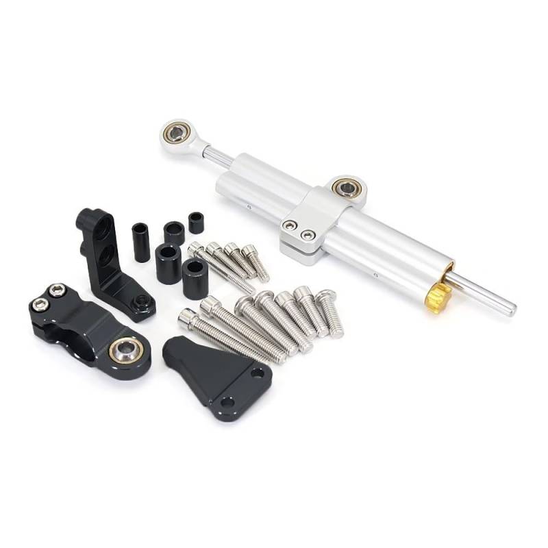 TIMJAN Motorrad Lenkungsdämpfer Für RS 660 RS660 Rs660 2021 2022 2023 Motorrad Zubehör Lenkung Stabilisator Dämpfer Montage Halterung Kit(Set 19) von TIMJAN