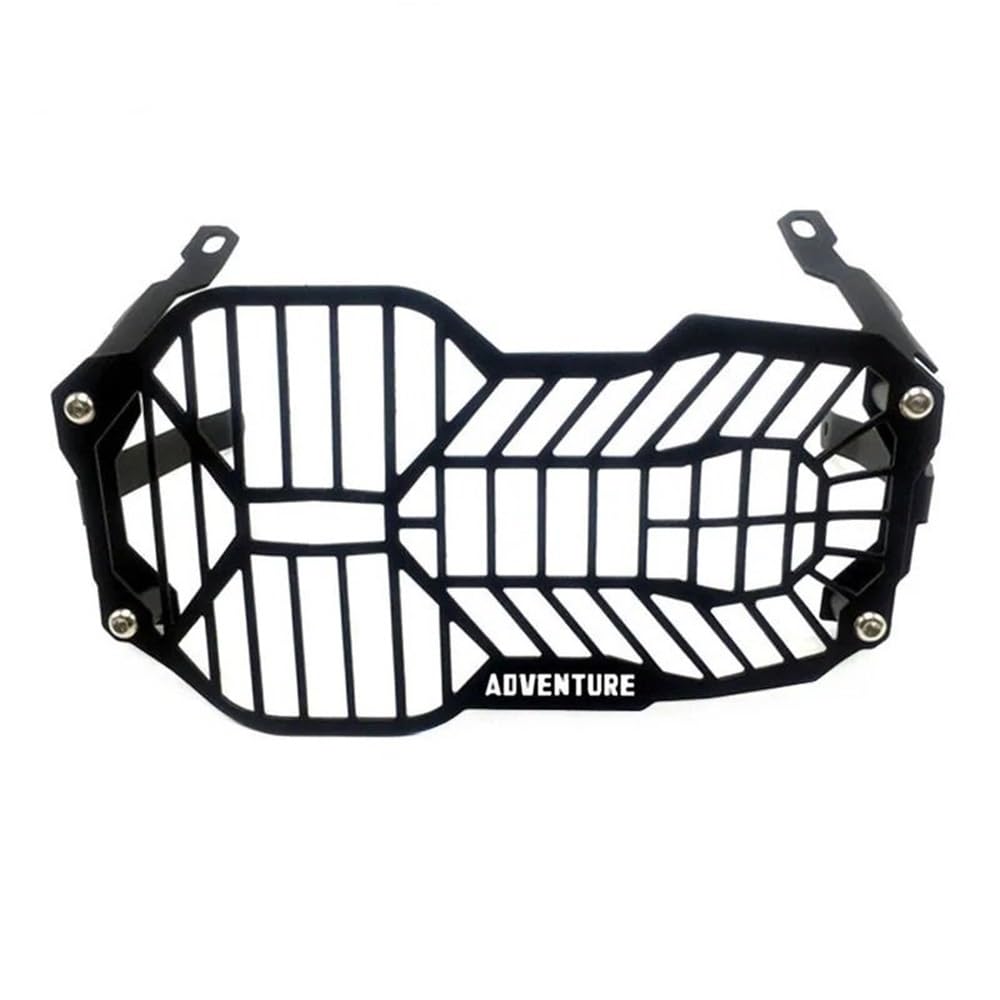 TIMJAN Motorrad Scheinwerfer Grill Für B&MW R1200GS R 1200 GS GSA R1250GS LC Abenteuer Motorrad Zubehör Scheinwerfer Schutz Grille Schutz Abdeckung Motor Teile(Adventure Black) von TIMJAN