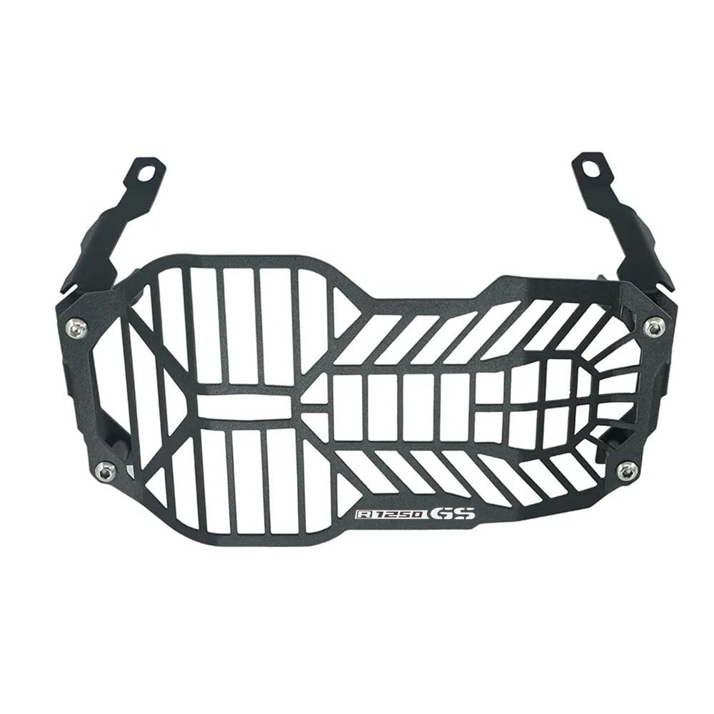 TIMJAN Motorrad Scheinwerfer Grill Für B&MW R1250GS R1200GS ADV R1250 GS GS1250 LC 2013-2023 Motorrad Scheinwerfer Schutz Protector Kopf Licht Grill Grille Abdeckung(R1250GS Logo) von TIMJAN