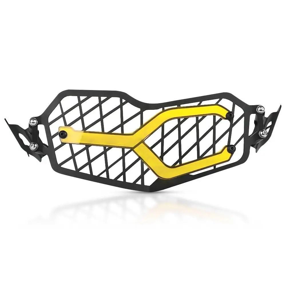 TIMJAN Motorrad Scheinwerfer Grill Motorrad Scheinwerfer Protector Kopf Licht Schutz Abdeckung Grille Für B&MW F850GS Abenteuer F750GS F750 GS 850 2018 2019 2020 2021(850 ADV Yellow) von TIMJAN