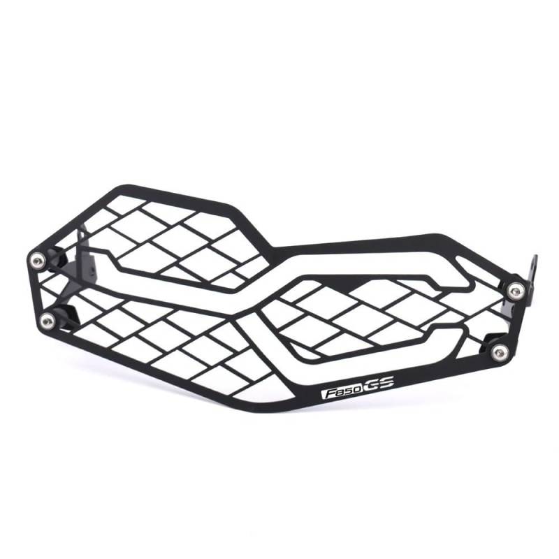 TIMJAN Motorrad Scheinwerfer Grill Motorrad Scheinwerfer Schutz Grille Abdeckung Schutz Gitter Schwarz Transparent FÜR B&MW F750GS F850GS F850 GS Abenteuer 2019-2023 2021(A F850GS Logo) von TIMJAN