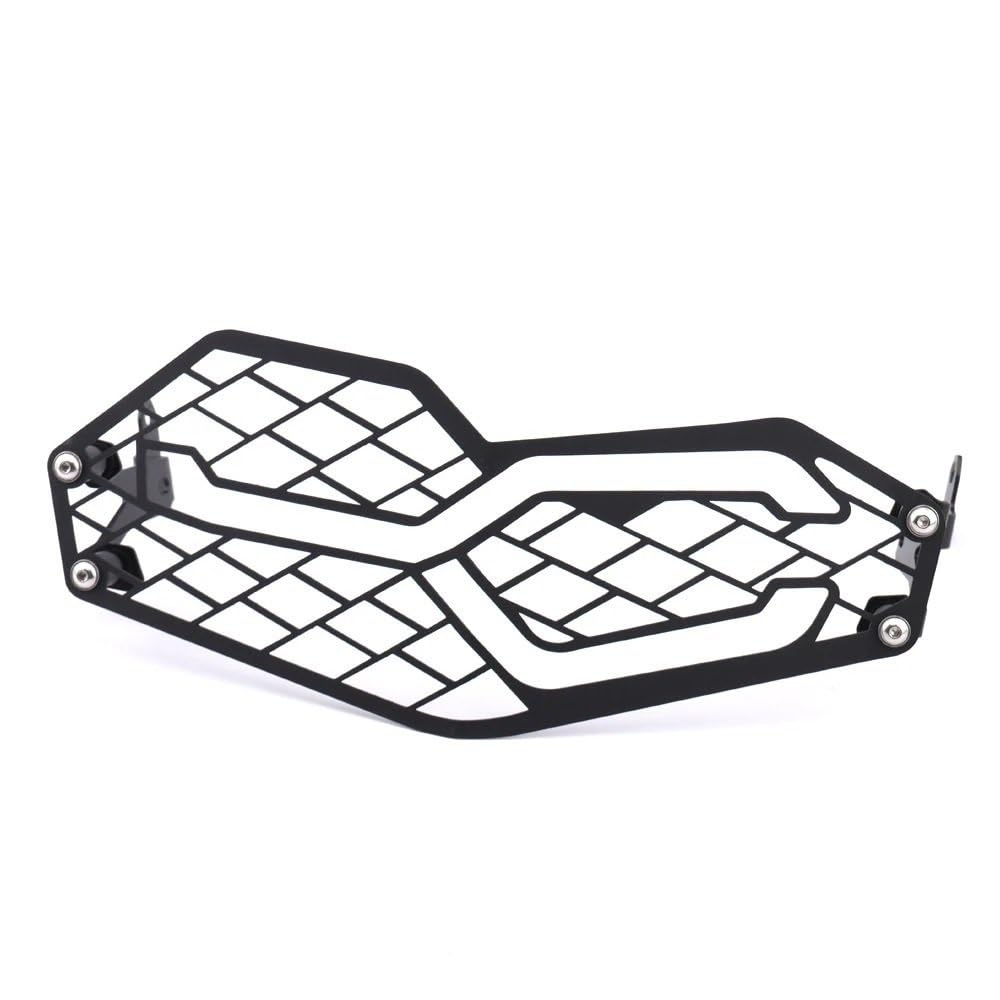 TIMJAN Motorrad Scheinwerfer Grill Motorrad Scheinwerfer Schutz Grille Abdeckung Schutz Gitter Schwarz Transparent FÜR B&MW F750GS F850GS F850 GS Abenteuer 2019-2023 2021(A NO Logo) von TIMJAN