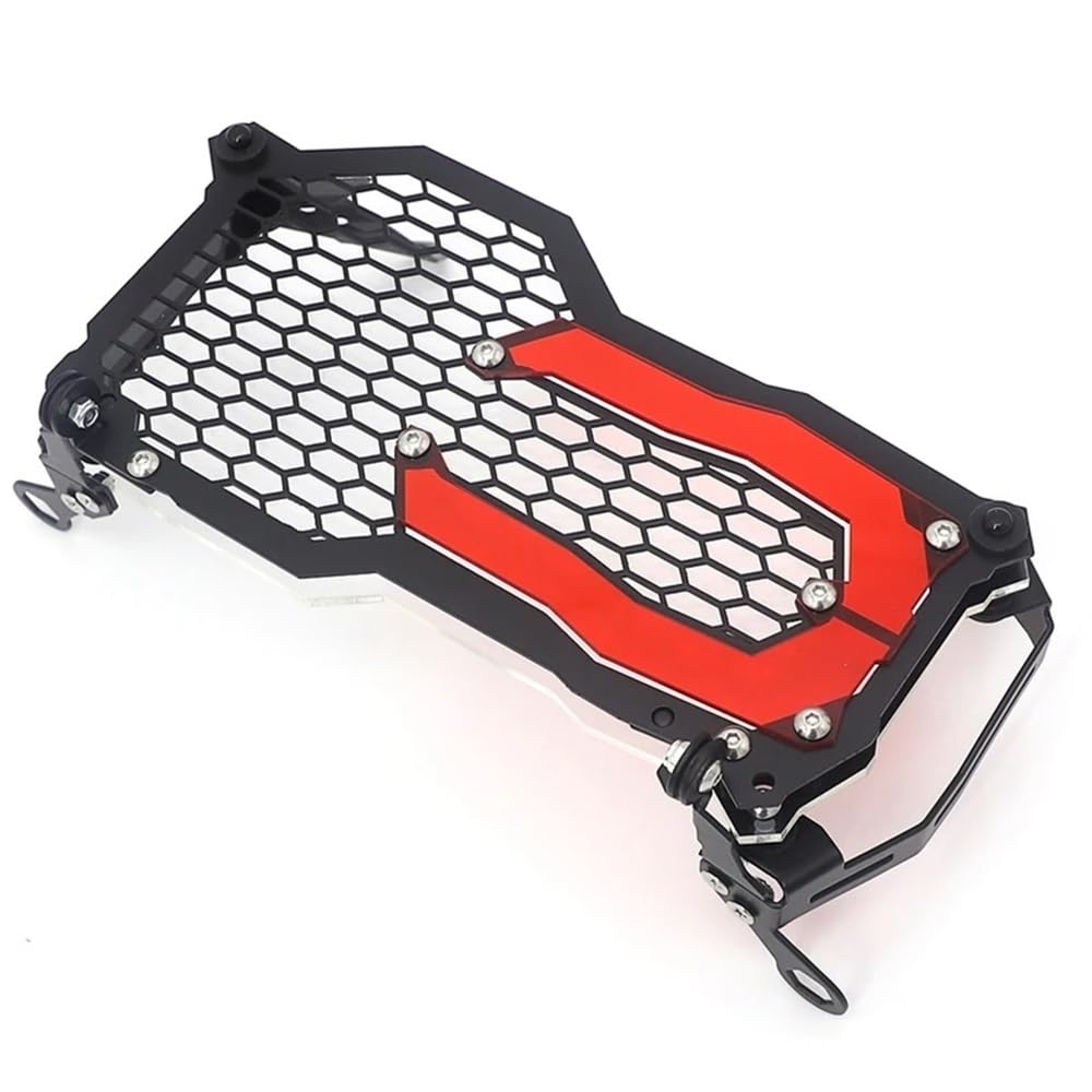 TIMJAN Motorrad Scheinwerfer Grill Motorrad Scheinwerfer Schutz Grille Schutz Abdeckung Schutz Grill Für B&MW R1200GS R 1200 GS R1250GS LC ADV Abenteuer 2014-2020(Red) von TIMJAN