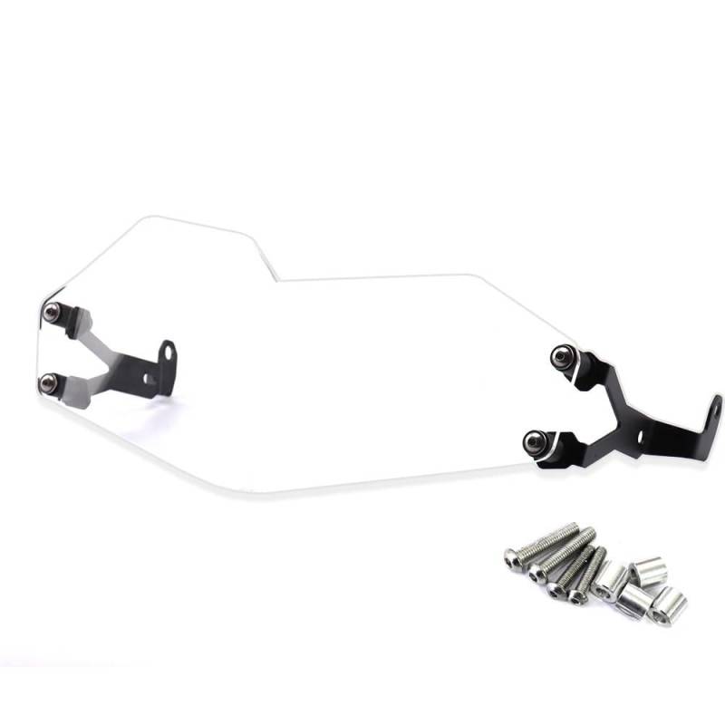 TIMJAN Motorrad Scheinwerfer Grill Passend Für B&MW F800GS F800 GS GS800 2024. Motorrad-Scheinwerferschutzgitter-Abdeckung, Schwarz/transparent(B-01 transparent) von TIMJAN