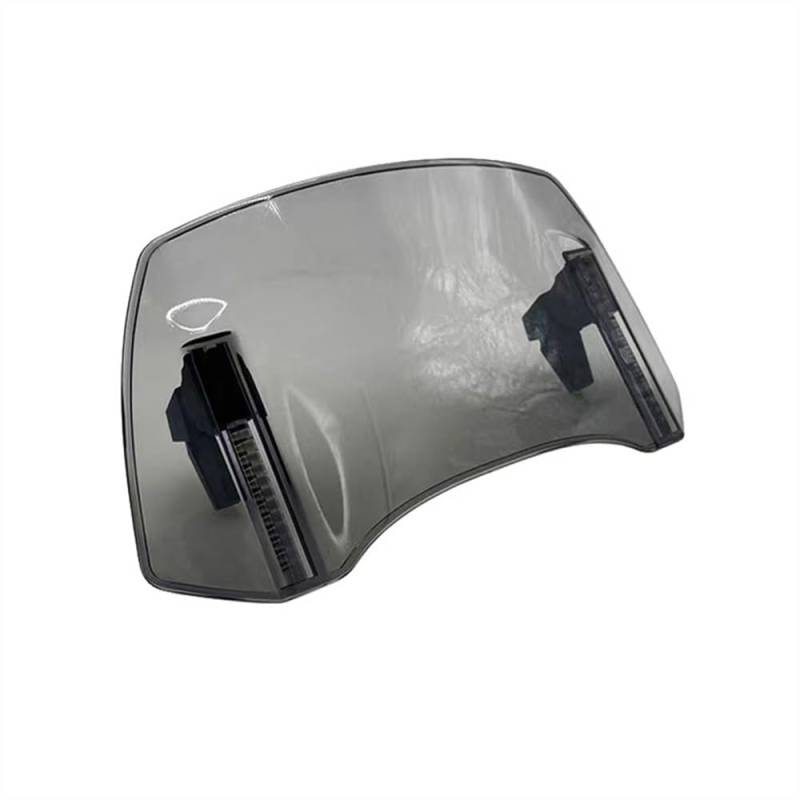 TIMJAN Motorrad Windabweiser Motorrad Windschutzscheibe Verlängerung Einstellbare Spoiler Deflektor Für H&ONDA NC750S NC700S CTX700 NSS750 INC750X NC700X(Light Smoke7) von TIMJAN