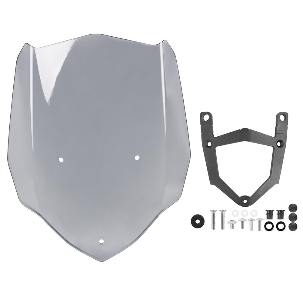 TIMJAN Motorrad Windabweiser Motorrad Windschutzscheibe Windschutzscheibe Spoiler Windschutzscheibe Mit Halterung Für Y&AMAHA MT 03 MT-03 MT03 2016 2017 2018 2019(12) von TIMJAN