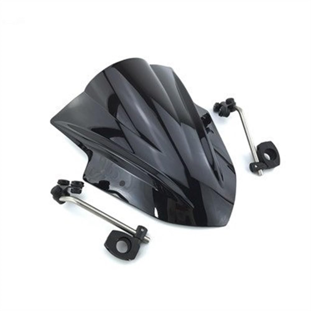 TIMJAN Motorrad Windabweiser Motorrad-Windschutzscheiben-Windschutzscheibenspoiler und verstellbare Halterung Für Y&AMAHA FZ6 FZ1 FZ8 FZ8N XJ6 MT125 MT-01 MT 01 07 09 03 10 MT03 MT09 MT07(22) von TIMJAN