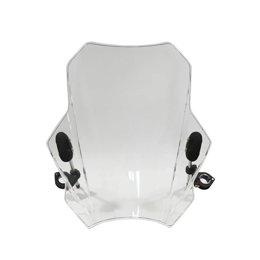 TIMJAN Windschutzscheibe Motorrad Für Cb650r Für Crf 1000 L Für Afrika Für Twin Motorrad Windschutz Windschutz Bildschirm Deflektor(Transparent) von TIMJAN