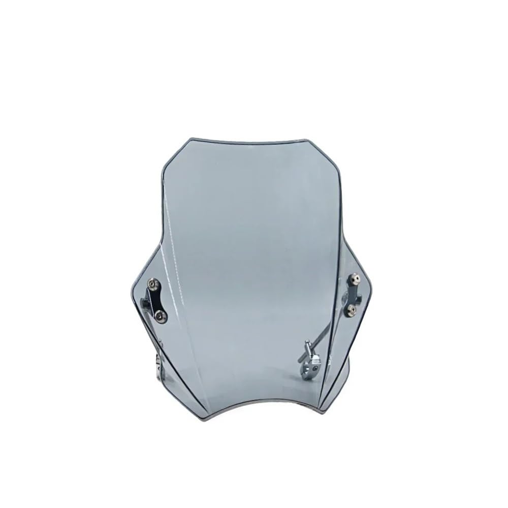 TIMJAN Windschutzscheibe Motorrad Für KA&WA&SAKI Für Z900 Für Z900 Für Z650 Für Z650 Motorrad Modifikation Windschutzscheibe Einstellbare Halterung(Grey Metal Bracket 1) von TIMJAN