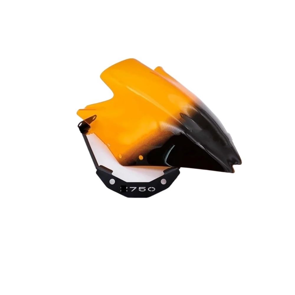 TIMJAN Windschutzscheibe Motorrad Für Z750 2007 2008 2009 2010 2011 2012 Für NK Windschutzscheibe Motorrad Windschutzscheibe Deflektor Exklusiv(Orange) von TIMJAN