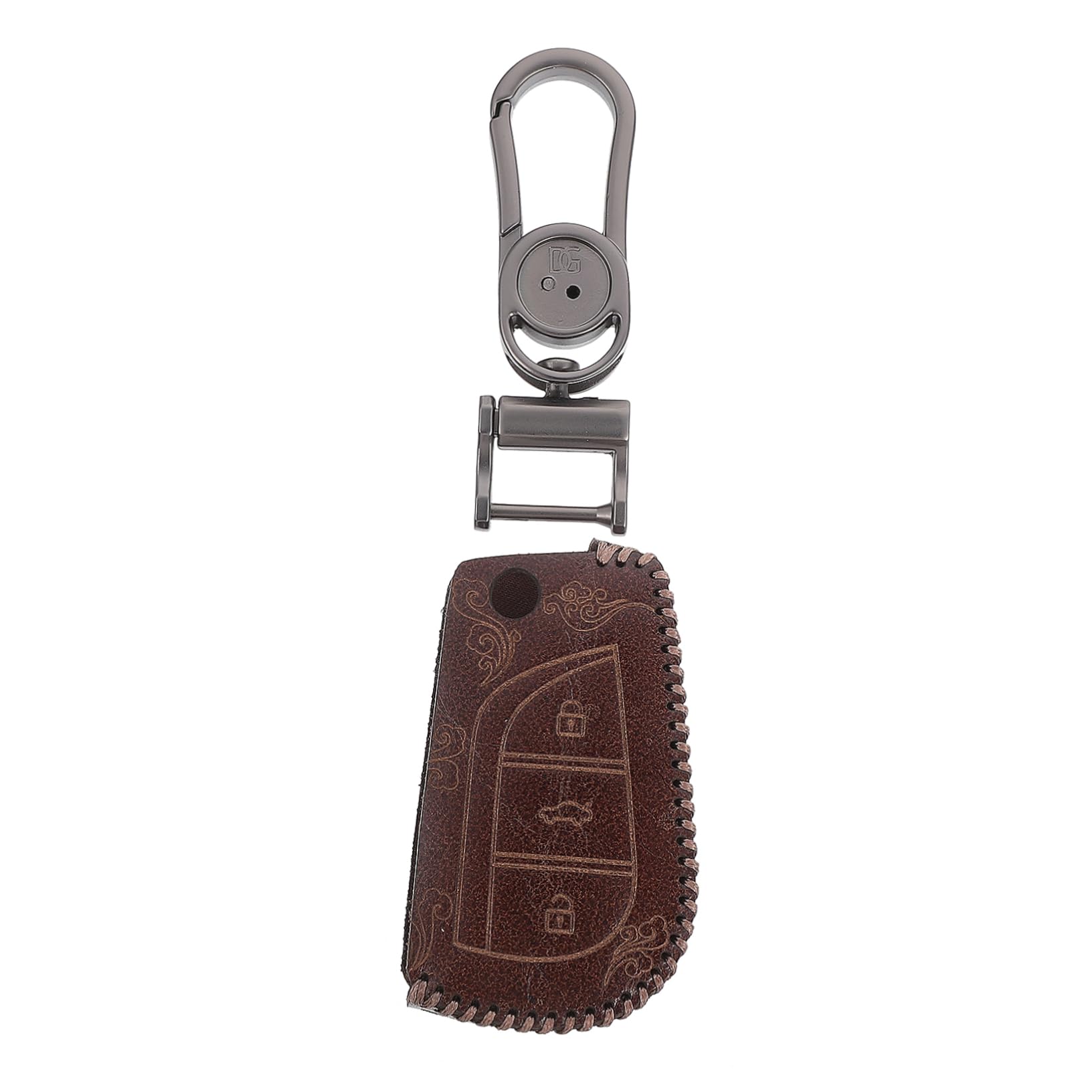 TINEASUR 1 Satz Auto schlüssel Fall autoschlüssel Tasche autoschlüssel etui autoschlüssel behälter schützender Autoschlüsselhalter Autoschlüsselhülle Schlüsseletui für Fahrzeuge Brown von TINEASUR