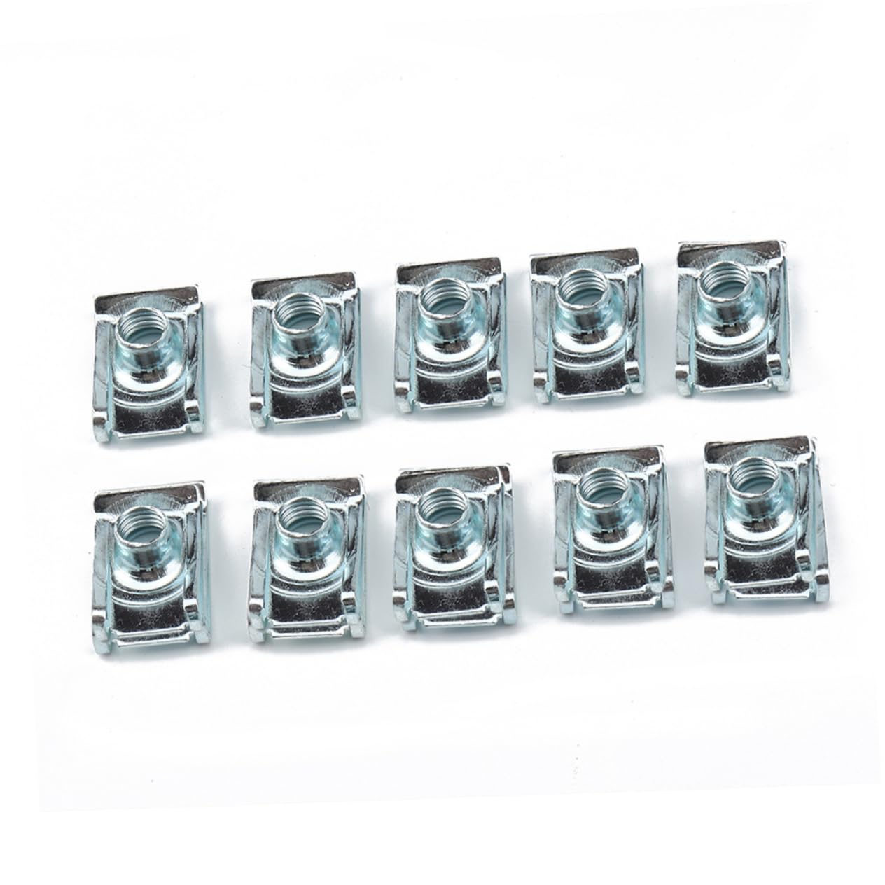 TINEASUR 100St du Nuss Auto spanngurte Auto verkleidung Clips du tippst nuss Manganstahl Verschluss selbstschneidende Schrauben selbstschneidende U- -Befestigung Silver von TINEASUR