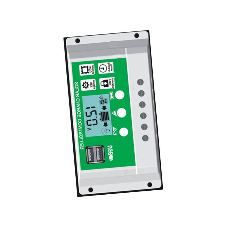 TINEASUR 12V 30A Solar Charge Controller Mit LCD Display Und Dual USB Automatischer Regler Für Solarzellen Panel Und PV Anwendungen Ideal Für Solar Generatoren von TINEASUR