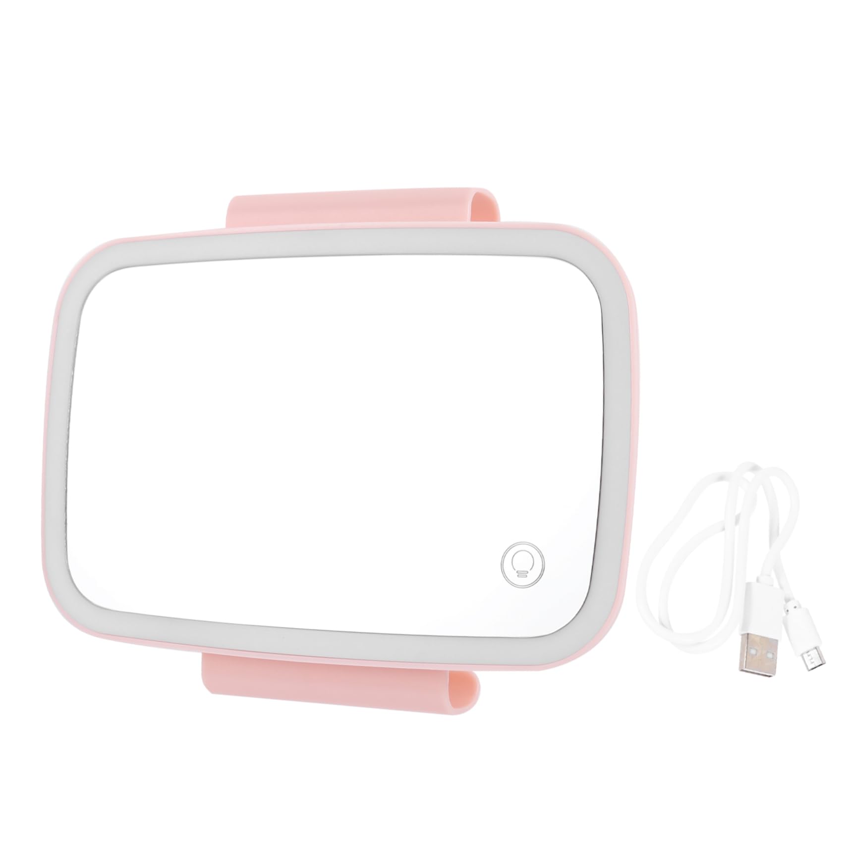 TINEASUR 1Stk Schminkspiegel vanity mirror makeup mirror Anti-Fall-Kosmetikspiegel tragbarer Spiegel auto innenspiegel Autovisiere Spiegel der Sonnenblende Auto montierter Spiegel Glas Rosa von TINEASUR