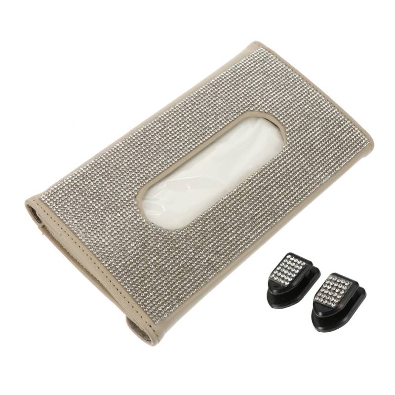 TINEASUR 1Stk Tissue-Box Autovisiertuchhalter Taschentuchhalter fürs Auto Taschentuchbox für die Sonnenblende im Auto Taschentuchspender fürs Auto Serviettenhalter für Sonnenblende Plastik von TINEASUR