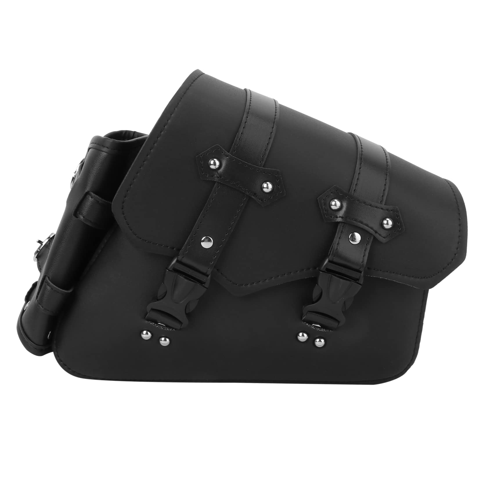 TINEASUR 1stk Seiten Tasche Für Wagen Satteltasche Mit Schwinge -rückentasche Linke Motorradtasche Die Einkaufstasche Motorradunterstand Sitzsack Motorradtaschen Pu Black von TINEASUR