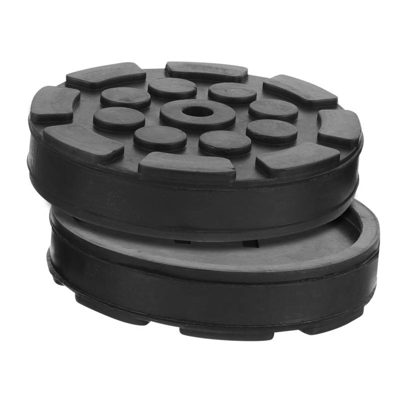 TINEASUR 2St Jacking-Puck Hebebühne für Bodenheber Pinch Weld Jack Pad Buchsenblock unterstellbock gummiauflage gummiklötze für wagenheber Bodenklinkenadapter Wagenheber aus Gummi Black von TINEASUR