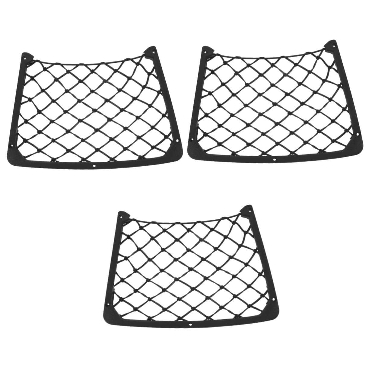 TINEASUR 3st Netz Autospeicherversorgung Aufbewahrungstasche Für LKW Aufbewahrungstaschen-Organizer Autotaschen-Organizer Mesh-rückentasche Auto Aufbewahrungstasche Automobil Nylon Black von TINEASUR