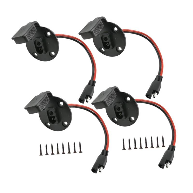 TINEASUR SAE Power Connector Verbindungskabel Mit Wasserdichtem Deckel Für Solar Panel 16 Feste Schrauben Ideal Für RV Anwendungen Und Camping Langlebig Und Zuverlässig von TINEASUR