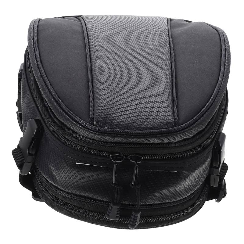 TINEASUR Sitztasche Reisetasche Fahrradhelmtasche Fahrradsatteltasche Hecktasche Reise-Organizer-Taschen Helmhalter Reittasche Black Hochwertiges Wasserdichtes Oxford-Tuch von TINEASUR