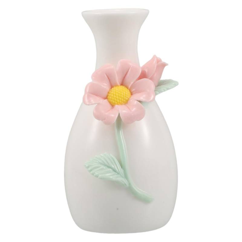 TINEASUR Wohnmobil-Vase Blumenhalter Vasen Blumenvase Vasen Wohnkultur Vasen für Tafelaufsätze Moderne Vase Behälter für Blumenarrangements Heimdekoration süßer Blumentopf Keramik von TINEASUR