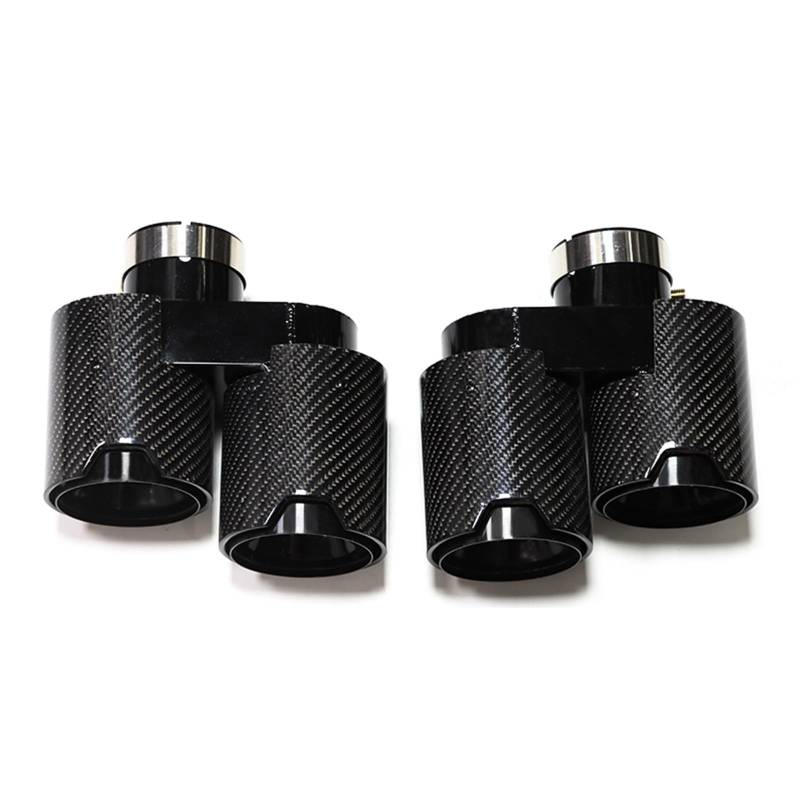 Auto Auspuff Endrohr Für G20 G21 330i 320d 330d 325i Schalldämpfer Spitze Auspuff Düse Auspuffrohr 2,5'' Zoll Endrohr Auto Auspuffspitze(Carbon Fiber A) von TINGYUS