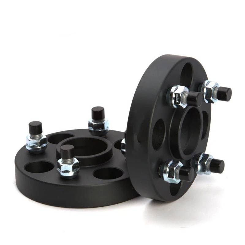 Auto-Rad-Distanzscheiben Für FIAT 500 500C Für Brava Für Panda Für Punto 15/20/25/30/35/40mm 4 Lug Spurverbreiterung Adapter 2 Stück PCD 4x98 CB 58,1mm Spurverbreiterung(50mm Black) von TINGYUS