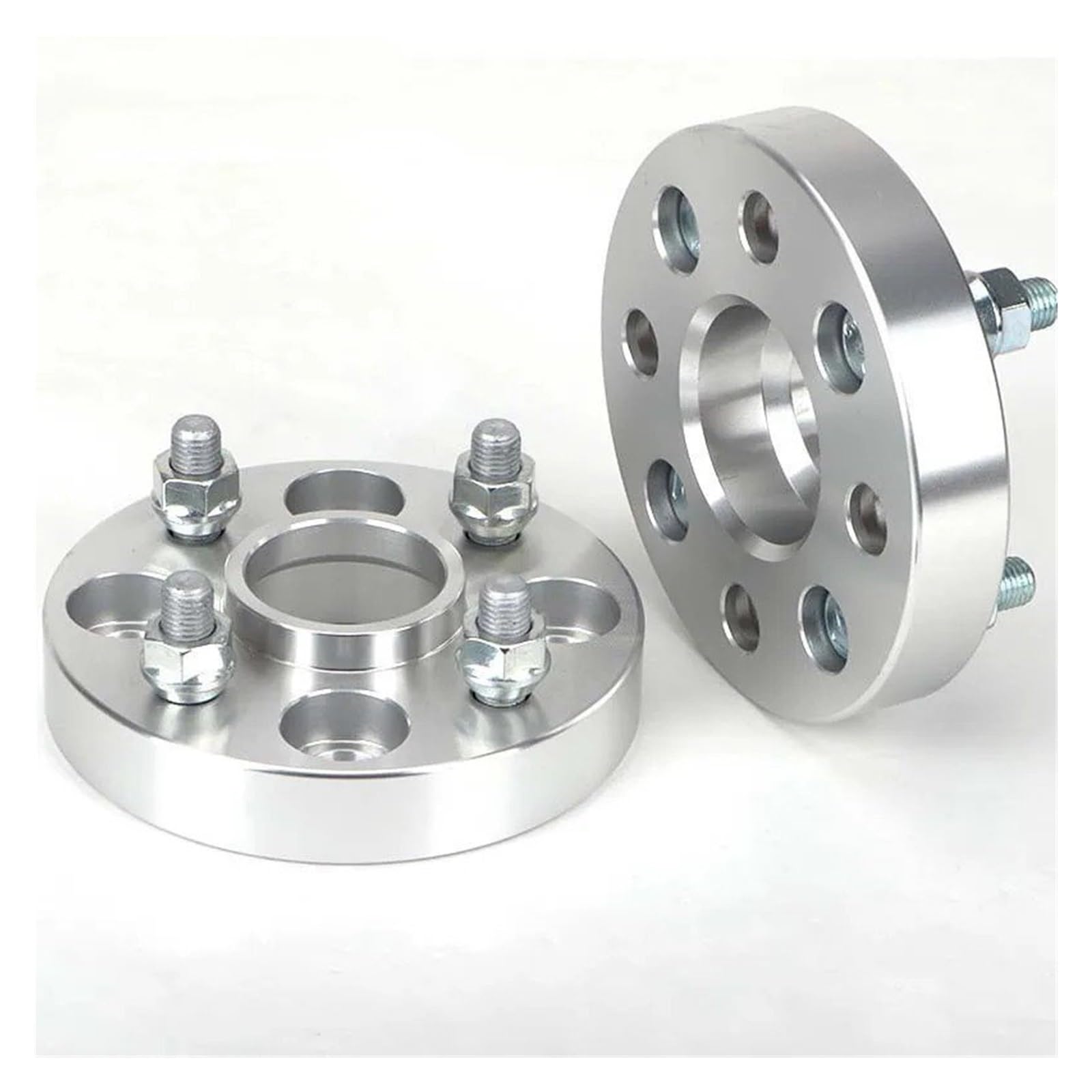 Auto-Rad-Distanzscheiben Für Fit Für Jazz 4lug 2 Stück 15/20/25/30/35/40/45mm PCD 4x100 ID = OD = 56,1mm Auto Aluminium Rad Spacer Adapter Spurverbreiterung(25mm Silver) von TINGYUS