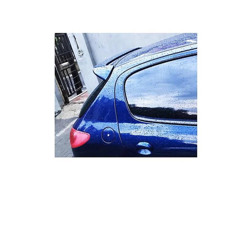 Auto Spoiler Wing 2013-2018 Für Peugeot 206 Fließheck Heckklappe Dachspoiler Flügel ABS Kunststoff Schwarz Carbon Auto Außen Tuning Zubehör Auto Heckflügel(Blue) von TINGYUS