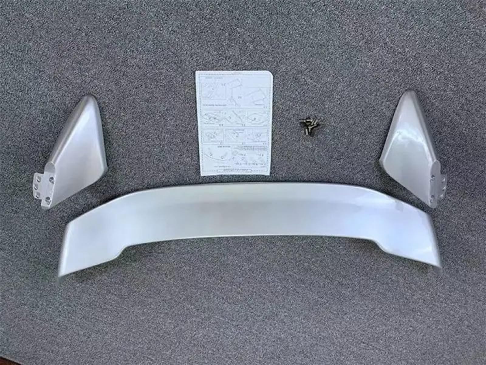 Auto Spoiler Wing Für CRZ Für CR-Z ZF1 ASB Hinten Stamm Spoiler Flügel Lip Diffusoren Trim Teile BodyKits Auto Heckflügel(Silber) von TINGYUS