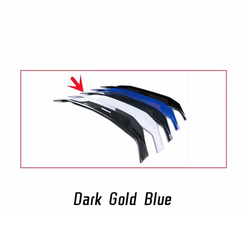 Auto Spoiler Wing Für Civic 10. Generation Für Sendan 2016–2019, 4-türiger Kofferraumdeckel, Autospoilerflügel, Schwarzes Carbon-Styling-Zubehör Auto Heckflügel(Dark Gold Blue) von TINGYUS