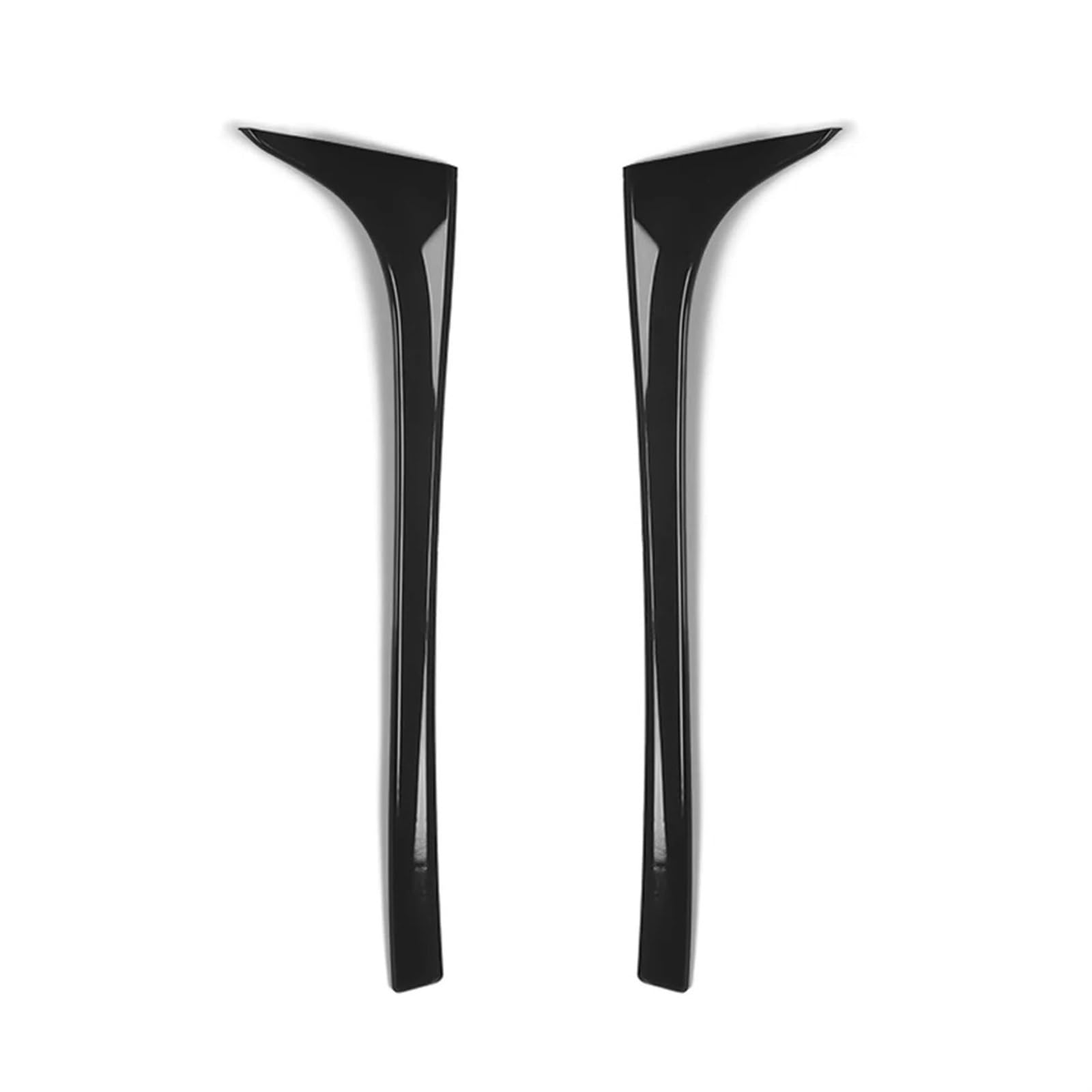 Auto Spoiler Wing Für VW Für Golf 7 7,5 MK7 MK7.5 14-18 1 Paar Auto Heckscheibe Canards Seitenkofferraumspoiler Canard Splitter Zubehör Auto Heckflügel(Bright Black) von TINGYUS