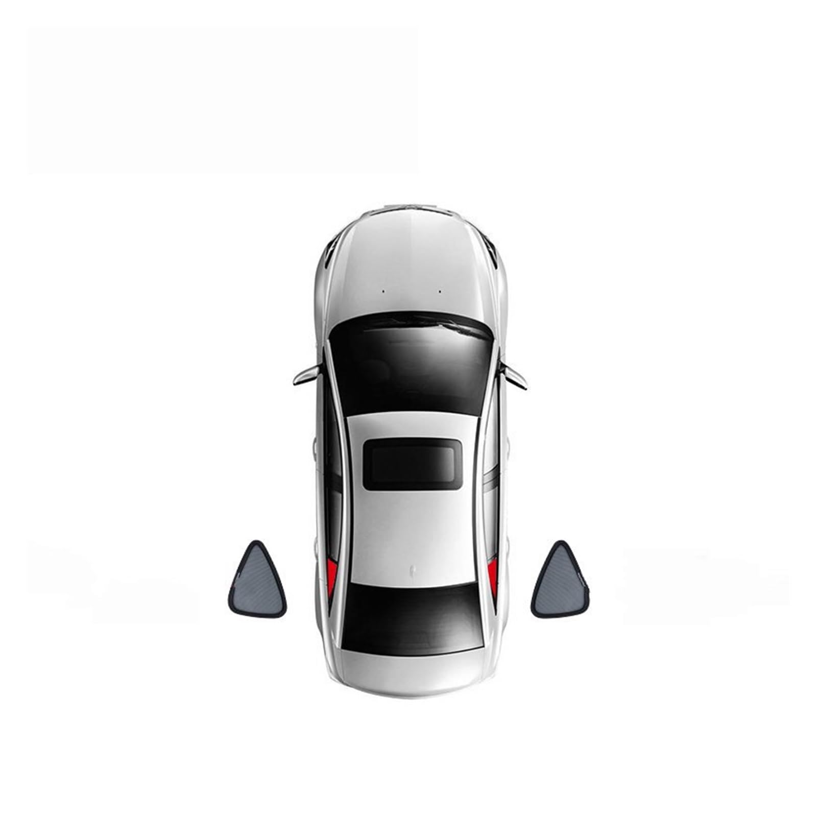Car Shades Für 1/2 SERIFS E87 E82 F20 F52 Magnetische Fenster-Sonnenschutzgitter, vollständig abgedeckt Autosonnenschutz(2 triangular windows) von TINGYUS