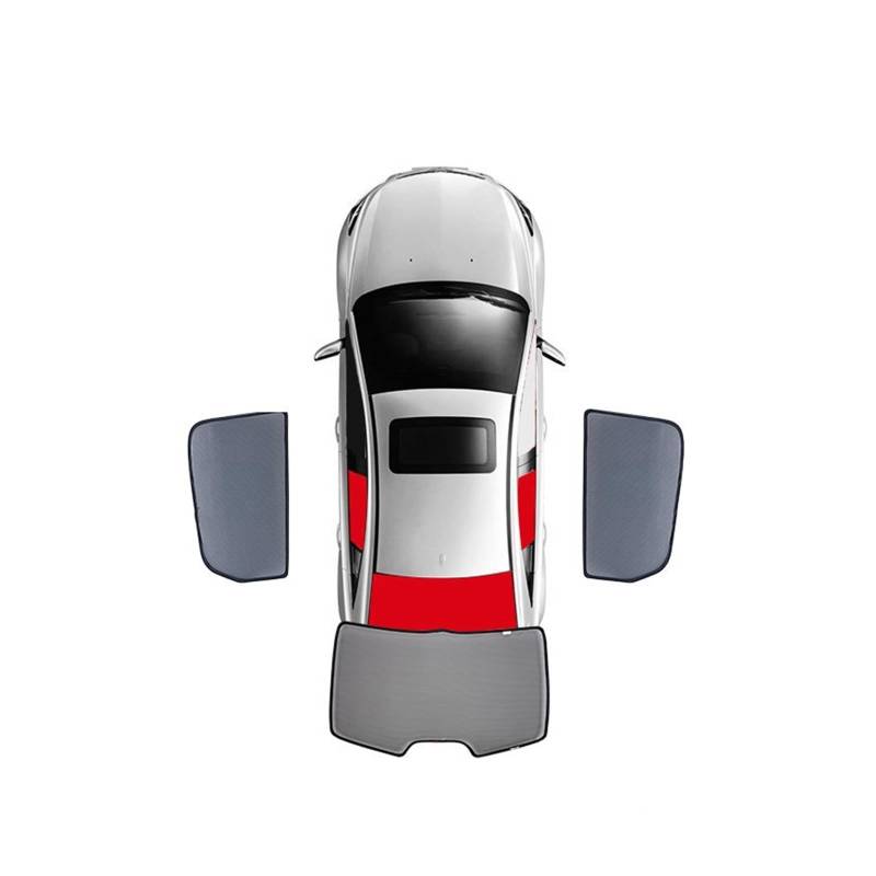 Car Shades Für 5/7 Serie G30 G38 F10 E60 E39 F18 E6S G12 Magnetische Fenster-Sonnenschutzgitter, Vollständig Abgedeckt Autosonnenschutz(Rear 3 windows) von TINGYUS