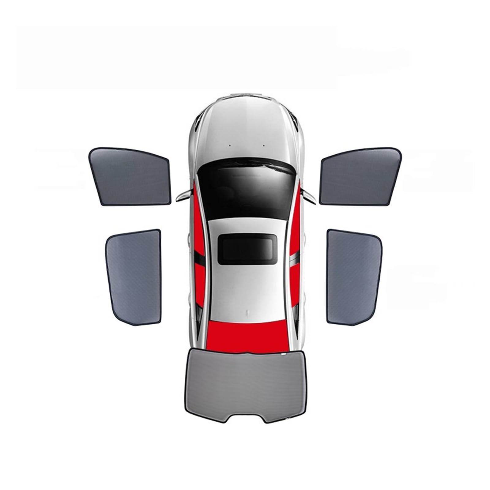 Car Shades Für A1/A3 Sedan Hatchback 8V 8P/S3 Sedan Hatchback Magnetische Fenster-Sonnenschutzgitter, vollständig abgedeckt Autosonnenschutz(Whole car 5 pieces) von TINGYUS