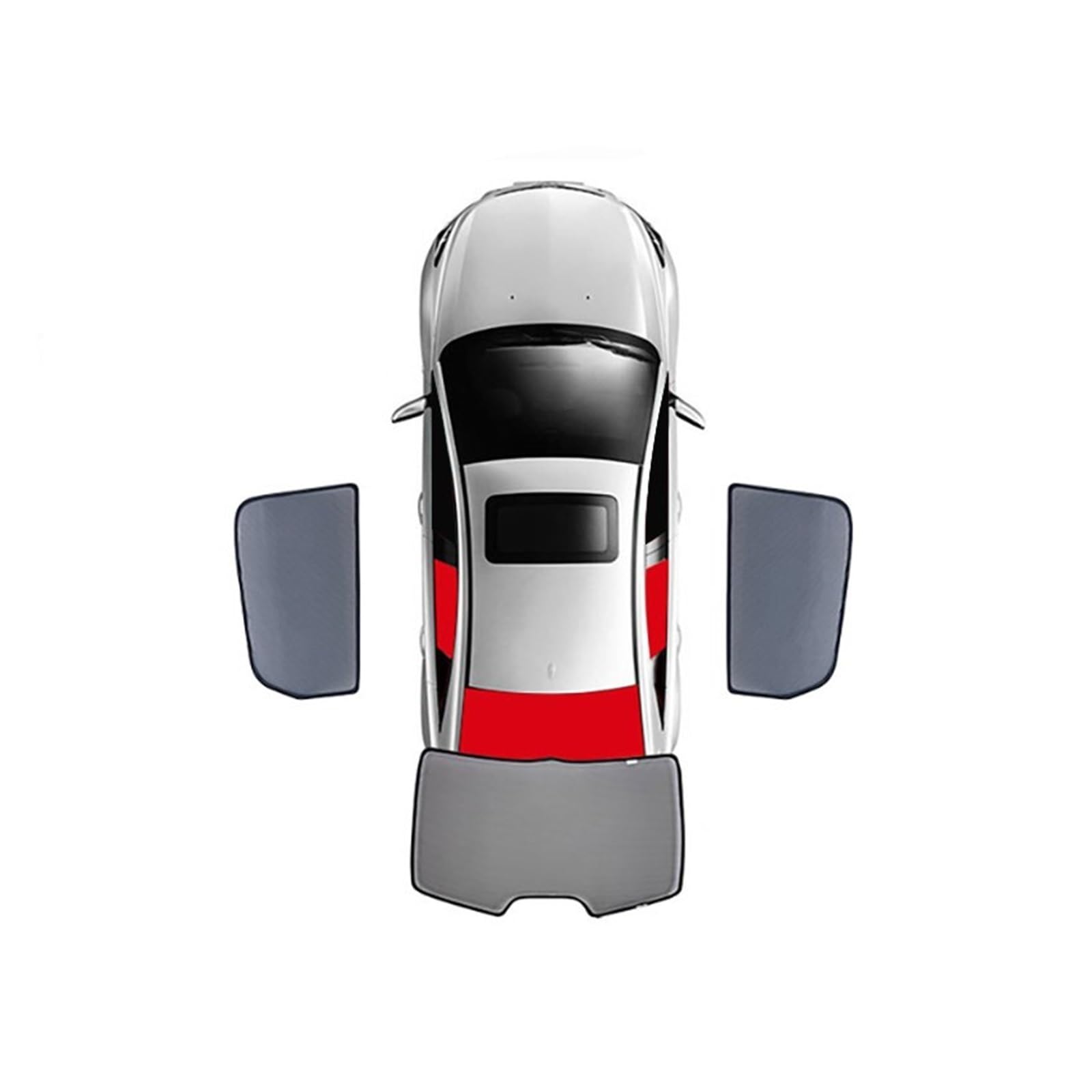 Car Shades Für Benz Für C-Klasse W206 2022-2024 Vorne Hinten Windschutzscheibe Seite Fenster Magnetische Auto Sonnenschutz Schild Sonnenschutz Autosonnenschutz(3PCS) von TINGYUS