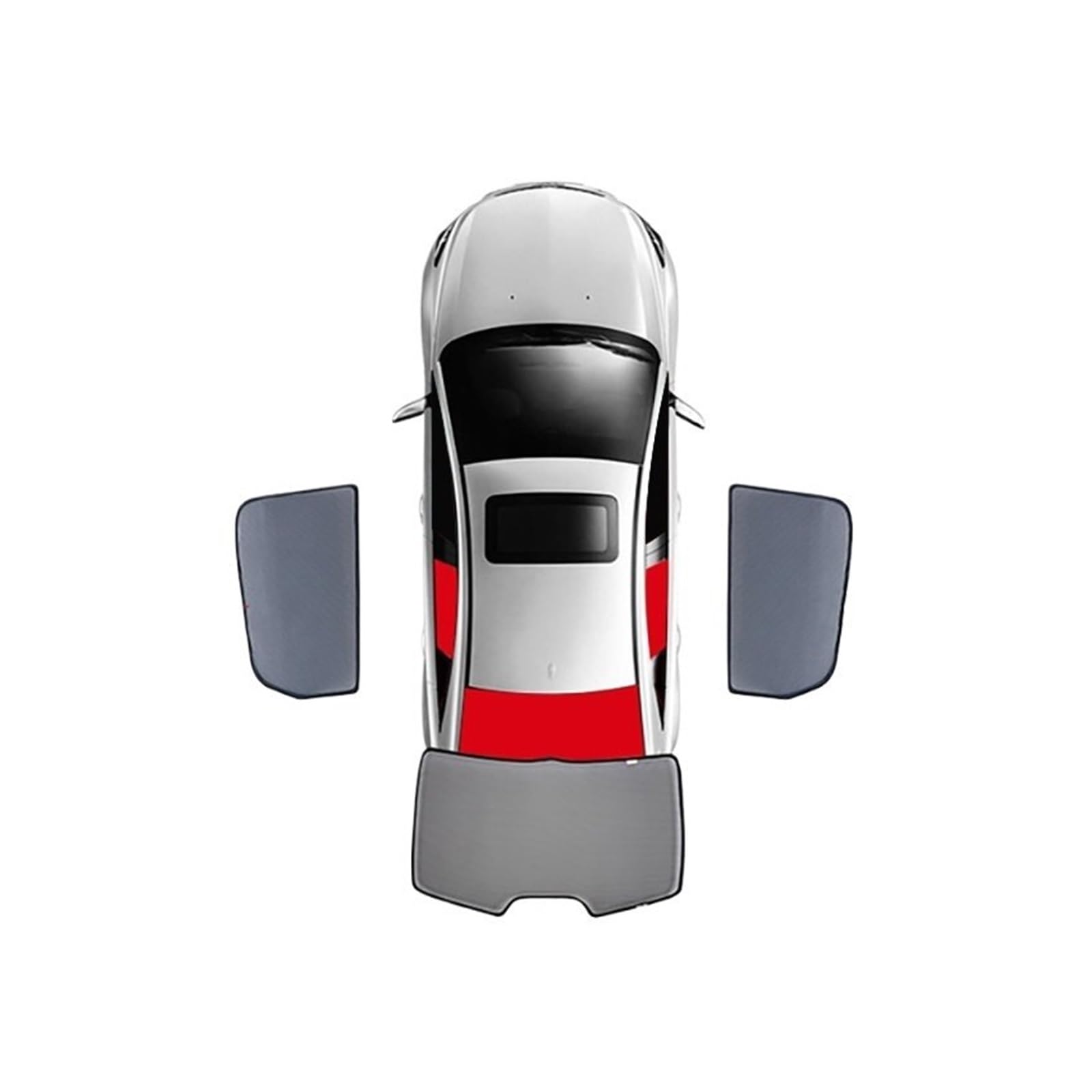 Car Shades Für Hyundai Für IONIQ 2016-2022 Vorne Heckscheibe Seite Fenster Auto Sonnenschutz Schild Magnetische Sonnenschutz Autosonnenschutz(3PCS) von TINGYUS