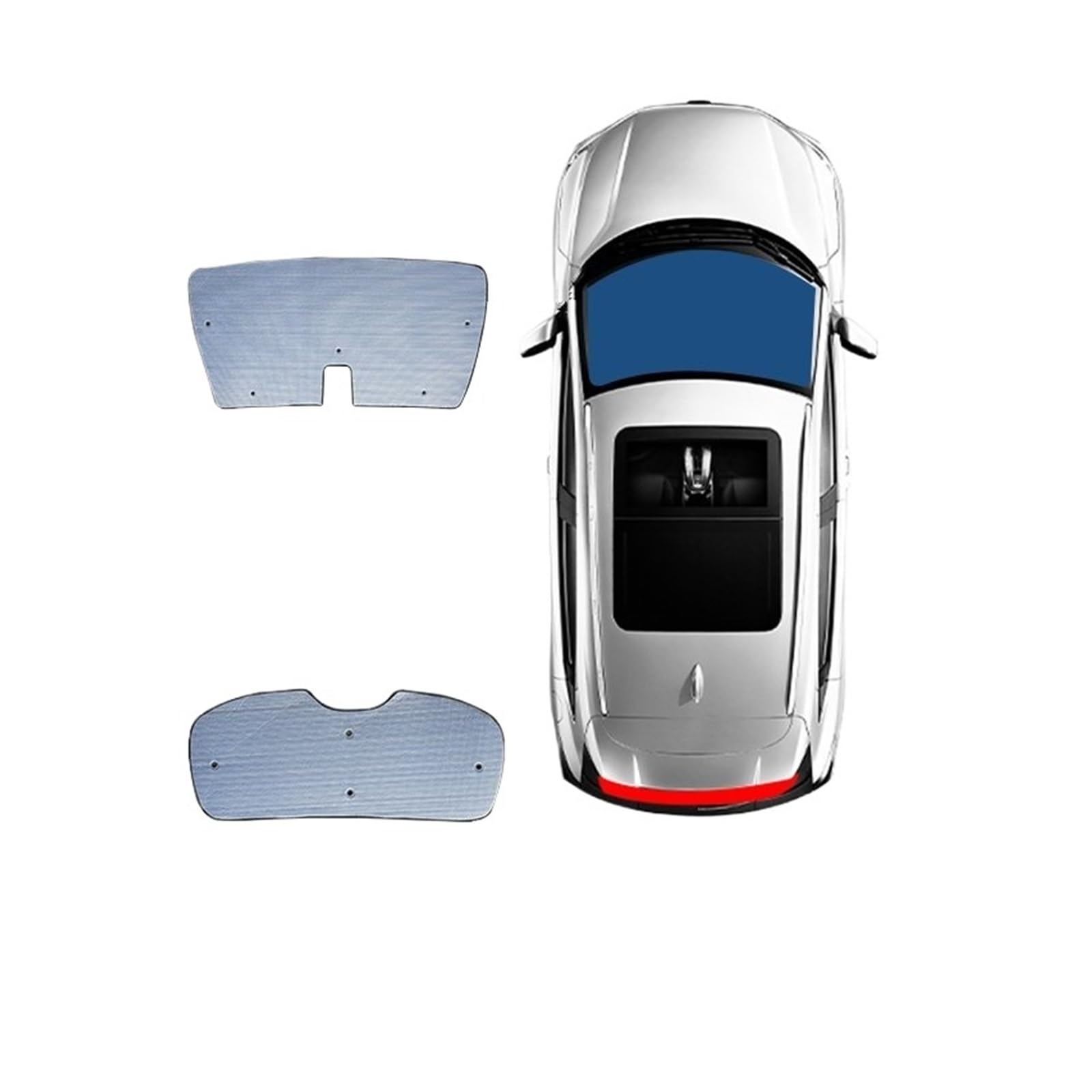 Car Shades Für Hyundai Für SANTA FE TM 2019-2022 Vorne Heckscheibe Seite Fenster Abdeckung UV Schutz Auto Sonnenschutz Vorhang Autosonnenschutz(Front Rear 2pcs) von TINGYUS
