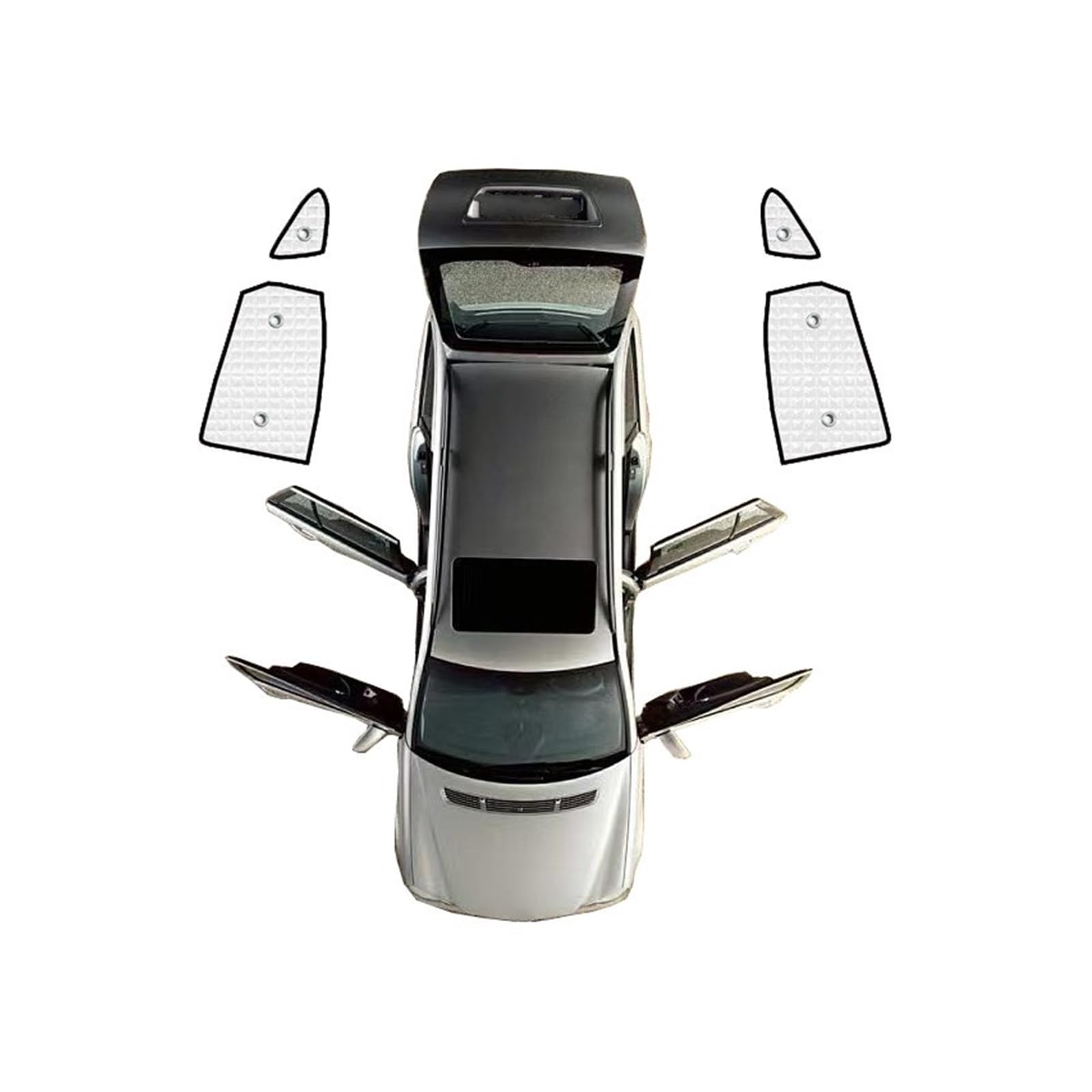 Car Shades Für Hyundai Für Santa Fe 2017 DM 2013~2017 Auto Anti-Uv Fenster Sonnenschutz Auto Sonnenschutz Fenster Sonnenschutz Abdeckungen Autosonnenschutz(Rear Windows) von TINGYUS