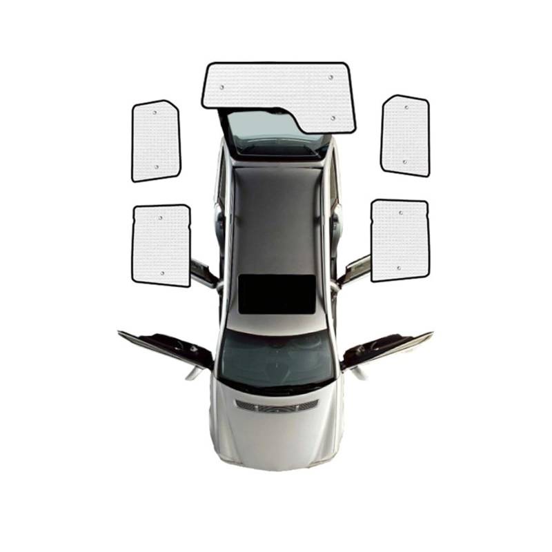 Car Shades Für Land Für Rover Für Discovery 4 LR4 L319 Windschutzscheibe Fenster Seite Fenster Sonnenschirme Vollständige Abdeckung Sonnenschirme Autosonnenschutz(Rear sunshades) von TINGYUS