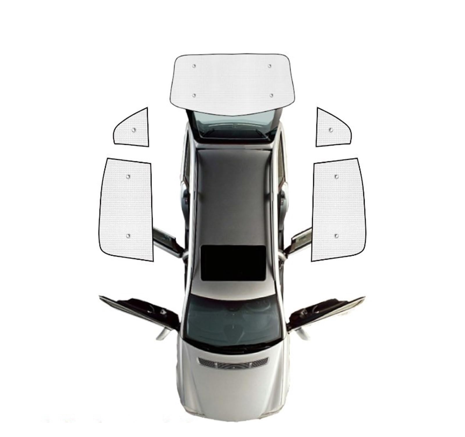 Car Shades Für Land Für Rover Für Discovery 5 L462 LR5 Windschutzscheibe Fenster Seite Fenster Sonnenschirme Vollständige Abdeckung sonnenschirme Autosonnenschutz(Rear sunshades) von TINGYUS