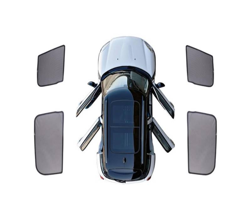 Car Shades Für Mini Für Cooper F54 F55 F60 R60 Auto Innen Dekoration Fenster Schutz Windschutzscheibe Sonnenschutzdach Auto Fenster Schatten Autosonnenschutz(R60(4PCS)) von TINGYUS