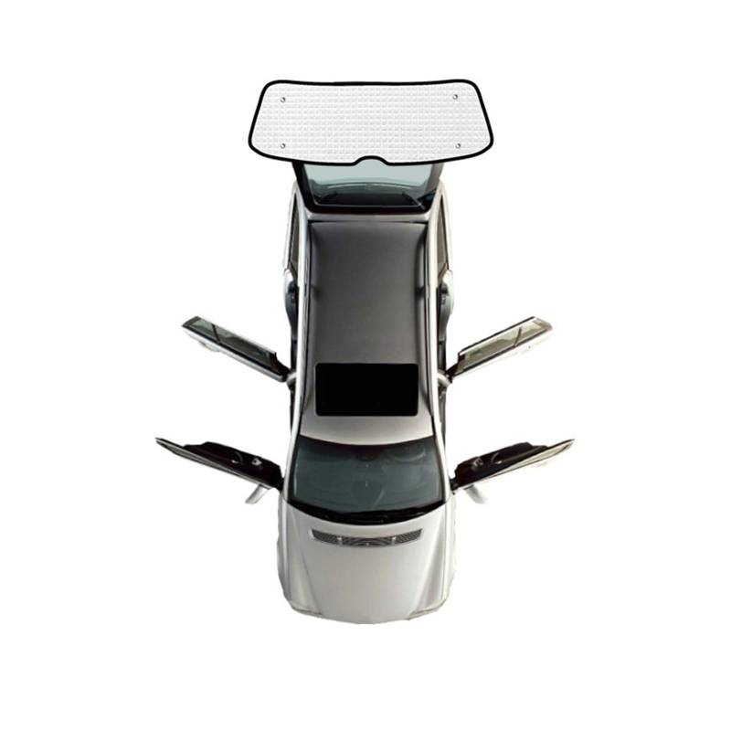 Car Shades Für Nissan NV200 Für Evalia 2010-2016 Windschutzscheibe Fenster Seite Fenster Sonnenschirme Vollständige Abdeckung Sonnenschirme Auto Zubehör Autosonnenschutz(Rear Windshield) von TINGYUS