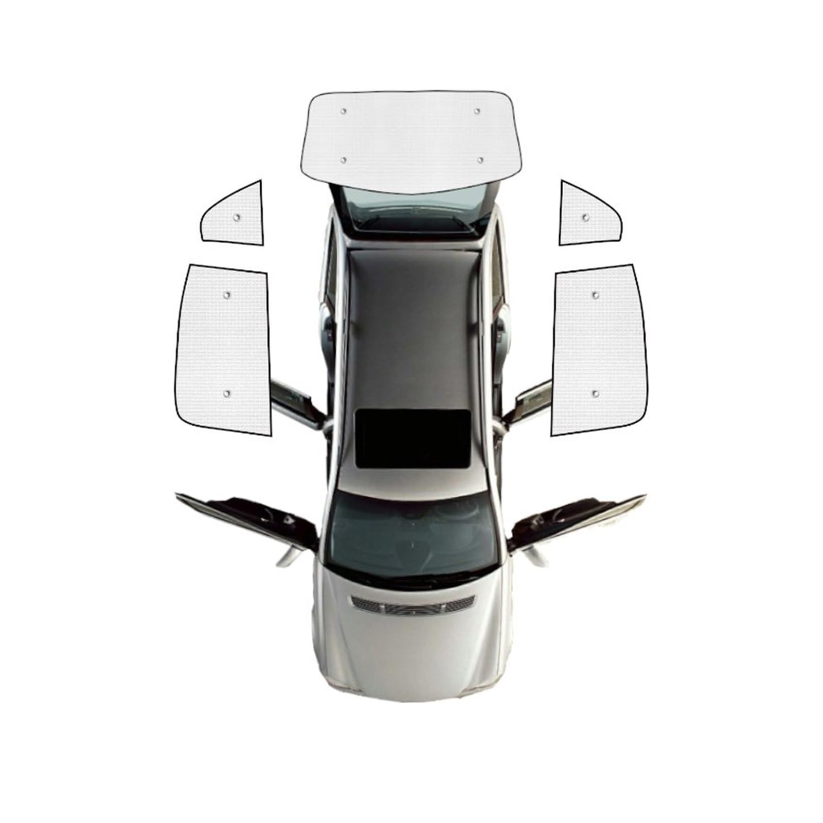 Car Shades Für Subaru Für Forester SJ MK4 2014-2018 Auto Windschutzscheiben Sunproof Vorhänge Sonnenschirm Vorne Sonne Sonnenschirme Abdeckung Autosonnenschutz(Rear Windshield 5pcs) von TINGYUS