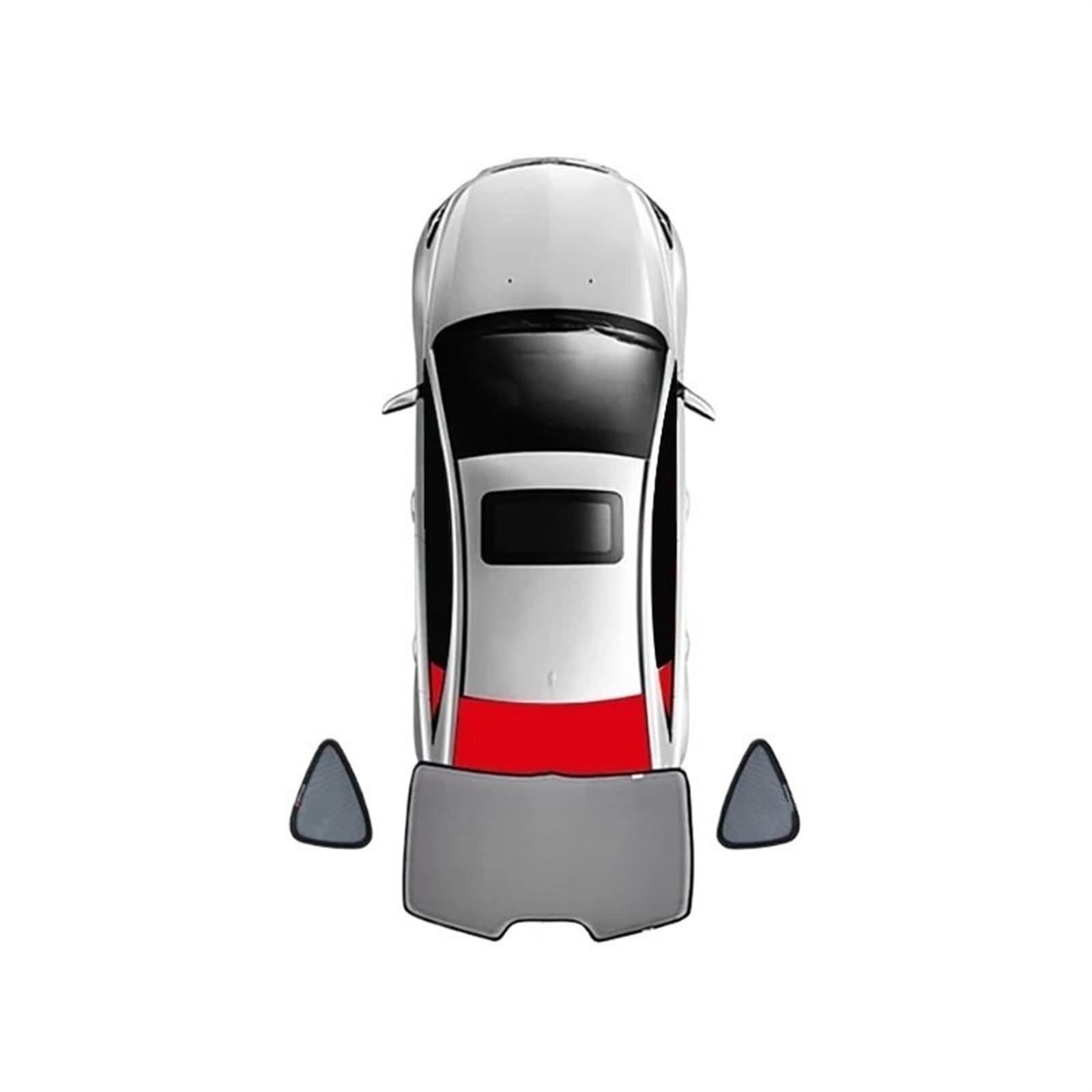 Car Shades Für Suzuki Für Vitara LY 2015-2024 Vorne Heckscheibe Seite Fenster Auto Sonnenschutz Schild Magnetische Sonnenschutz Autosonnenschutz(3PCS Train Back) von TINGYUS