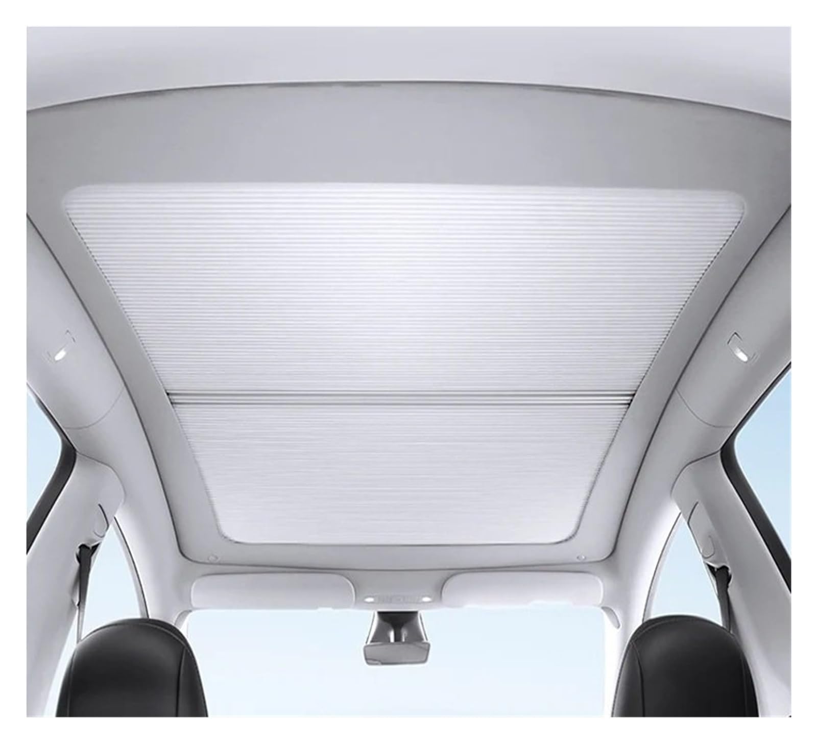 Car Shades Für Tesla Model Y 2021–2023, Magnetischer Schiebedach-Sonnenschutz, Integrierter, Einziehbarer Dachfenster-Sonnenblende-Schattenvorhang Autosonnenschutz von TINGYUS